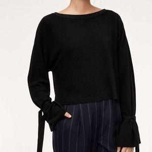 Wilfred Aritzia tie wrist sweater